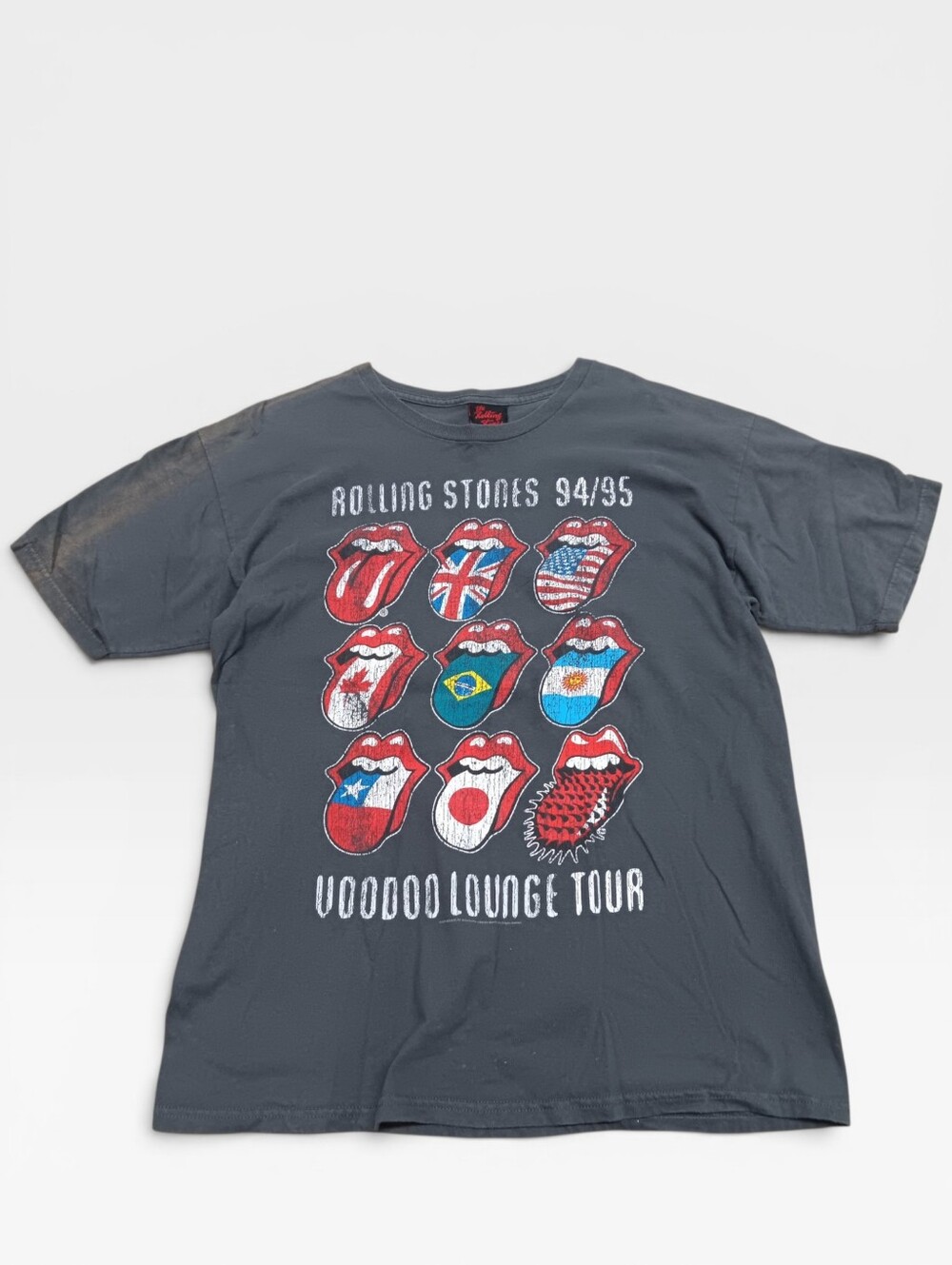 Y2k Rolling Stones Voodoo Lounge Charcoal Band Tee - L